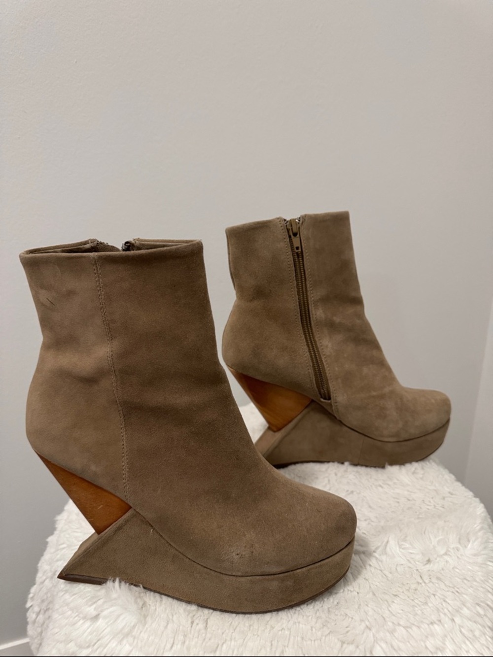 Jeffrey Campbell - Meeker tan suede boots